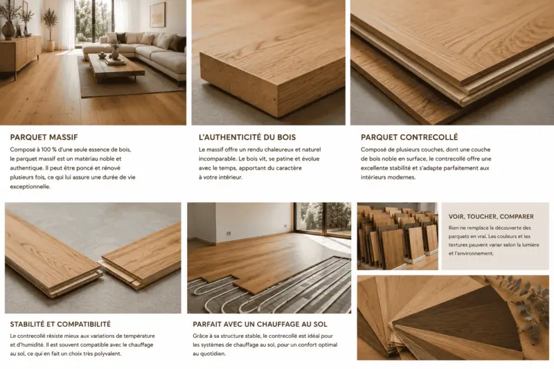 Parquet massif ou contrecollé : lequel choisir pour votre intérieur ?