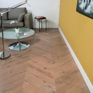 Parquet Henry Millet chêne massif posé en point de Hongrie