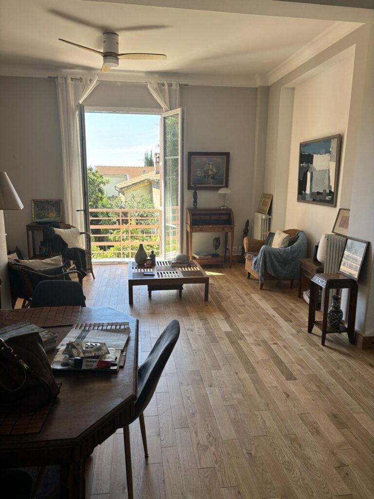Parquet Naofloor chêne massif français posé à Nice