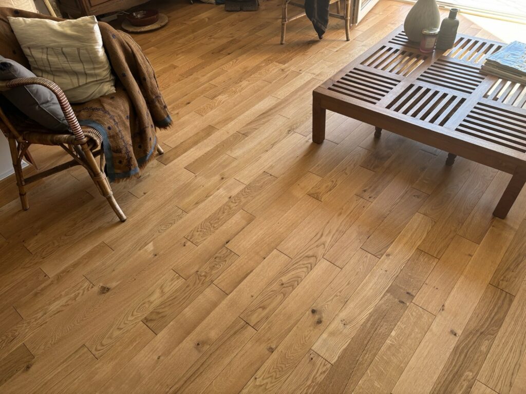 Parquet Naofloor chêne massif français posé à Nice