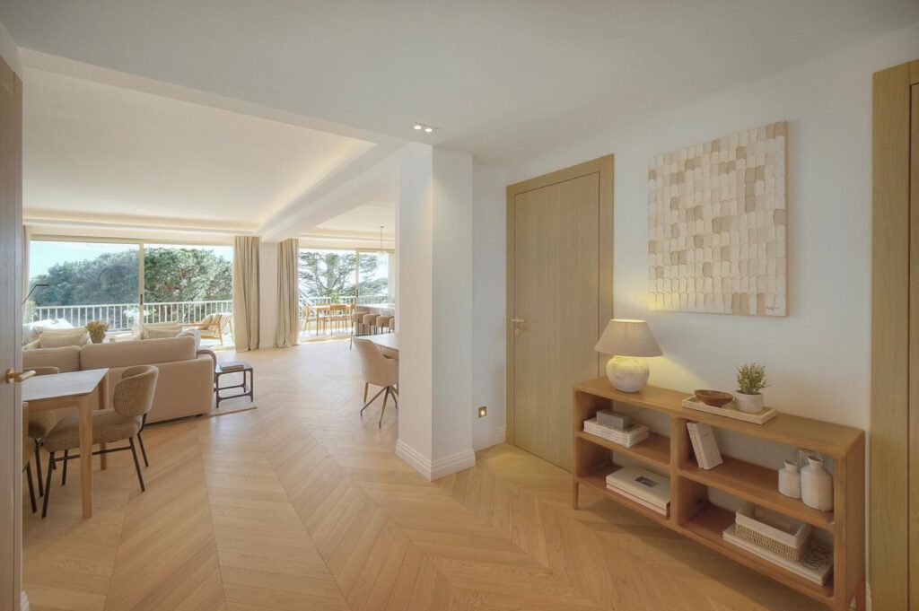 Parquet pointe de Hongrie Design Parquet avenue Albert 1er à Cannes