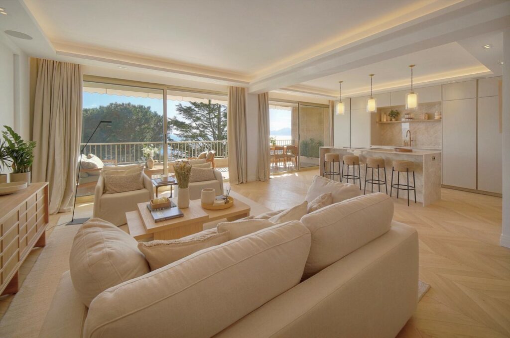 Parquet pointe de Hongrie Design Parquet avenue Albert 1er à Cannes